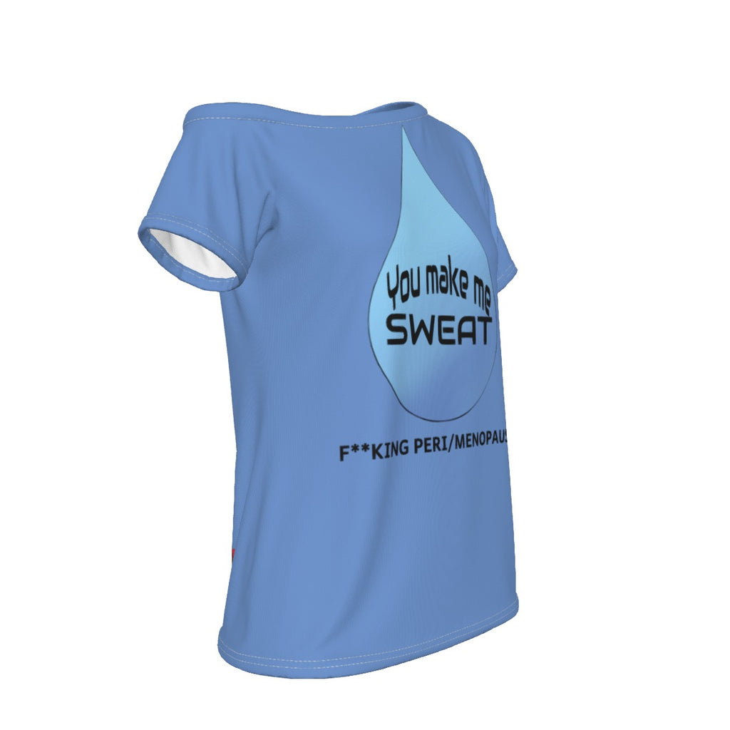 SWEAT - Perimenopause/Menopause - off shoulder - blue