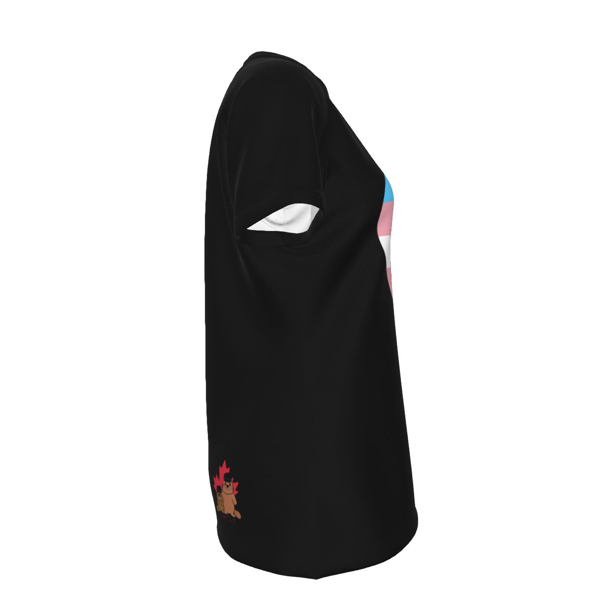 Finna Me - Trans - round neck tee - black