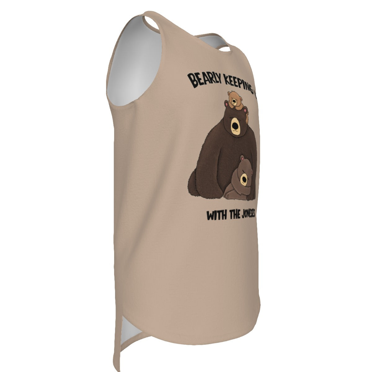 Bearly Keeping Up - Men's Long Tank - browns