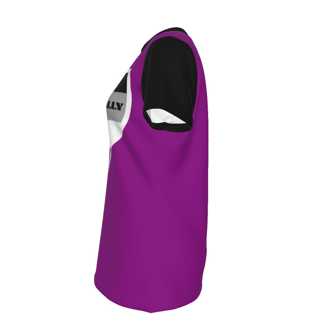 Pride - Asexual - round neck tee - purple