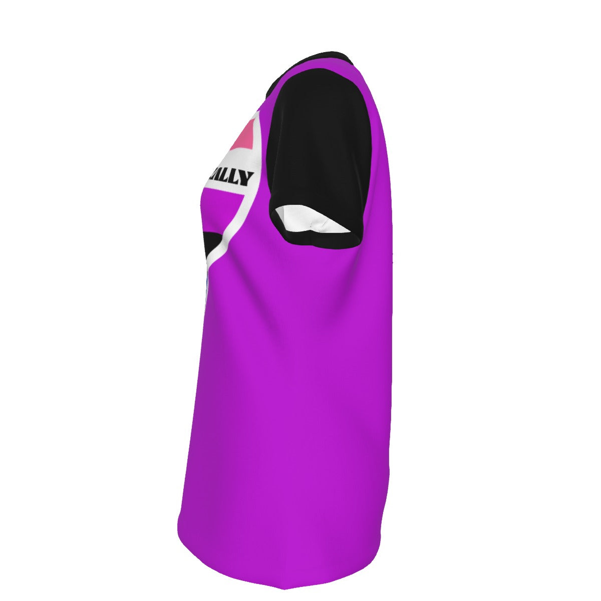 Pride - Gender Fluid - round neck tee - purple