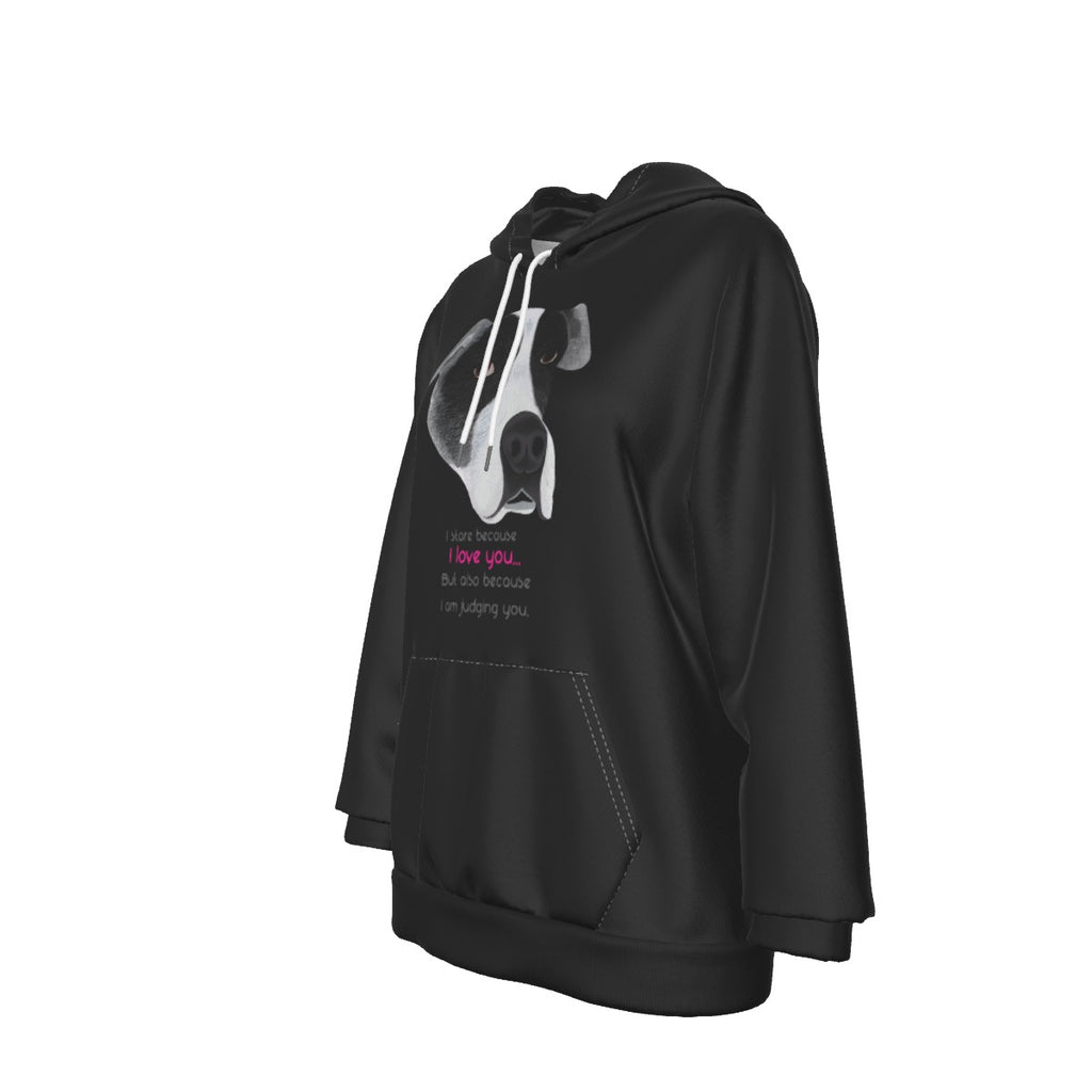 Hoodie - Kya - dog - black
