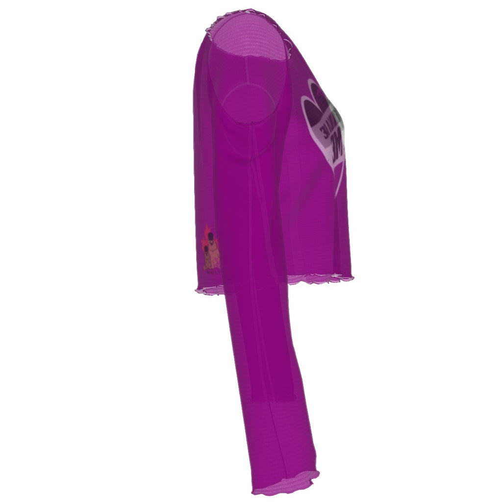 Finna Me - Asexual - mesh crop - purple