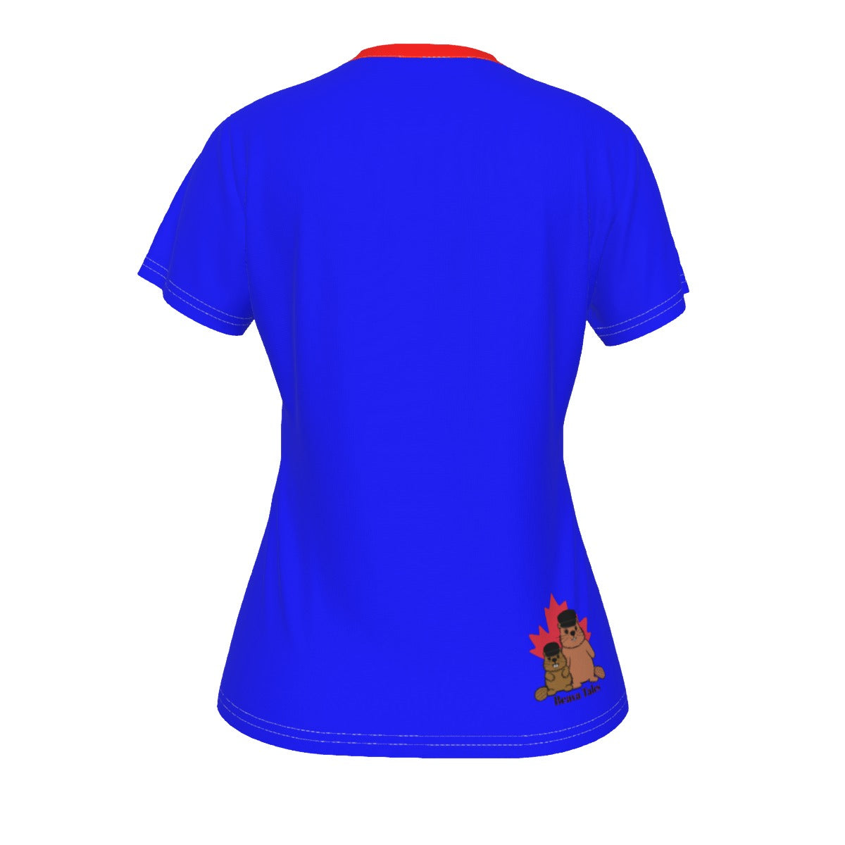Side Questing - V neck tee - blue