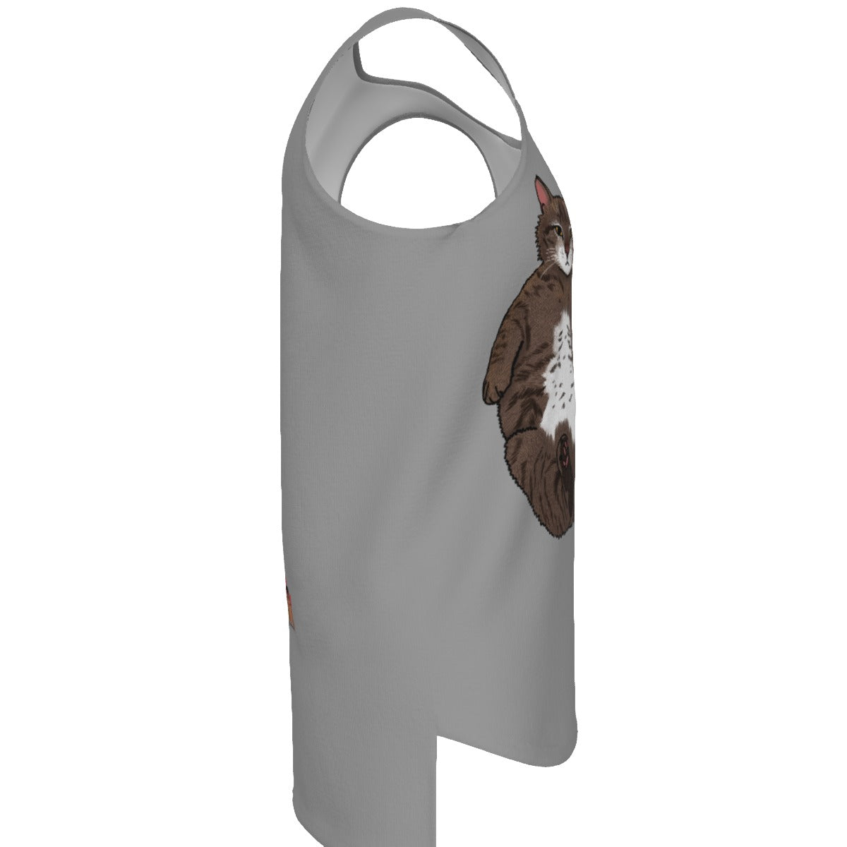Jeffy Cat - Men's Long Tank - grey