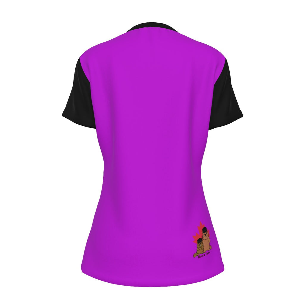 Finna Me - Gender Fluid - round neck tee - purple