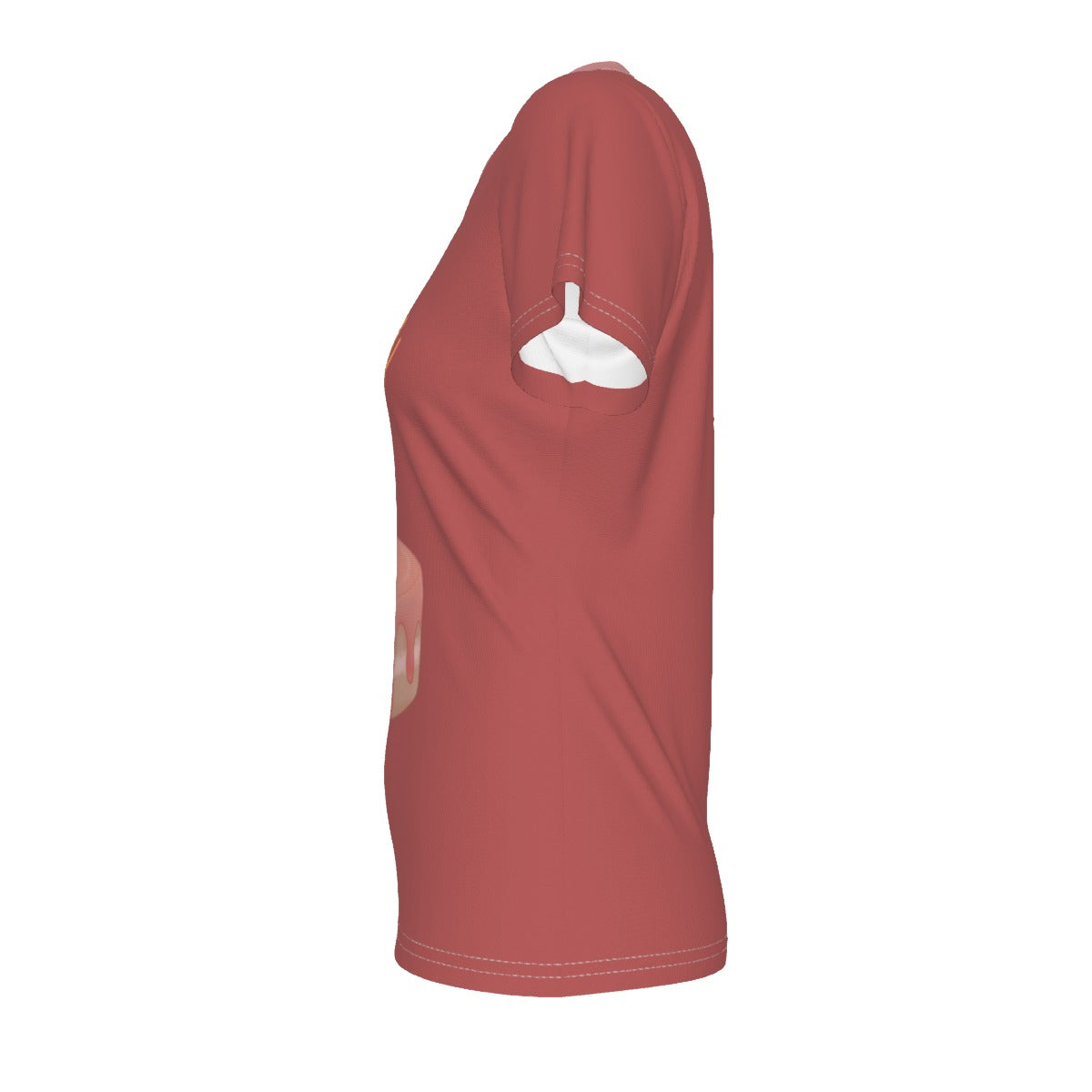 Serving the Cake - salmon - V neck