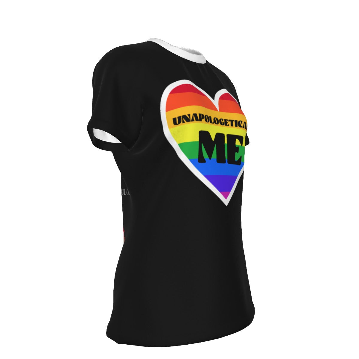 Pride - Rainbow - round neck tee - black