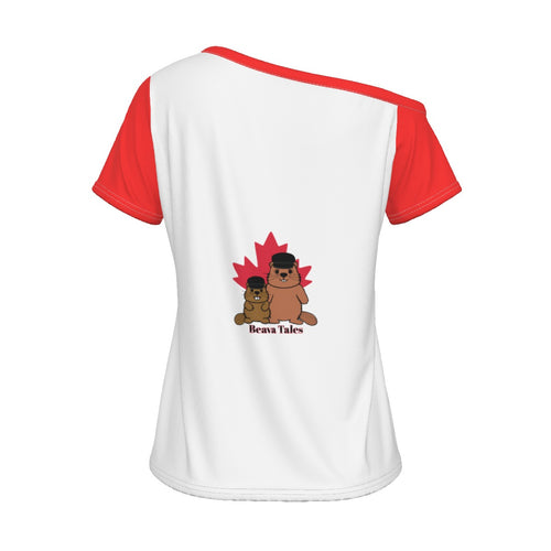 Canadian-Grade EH - off shoulder - white/red