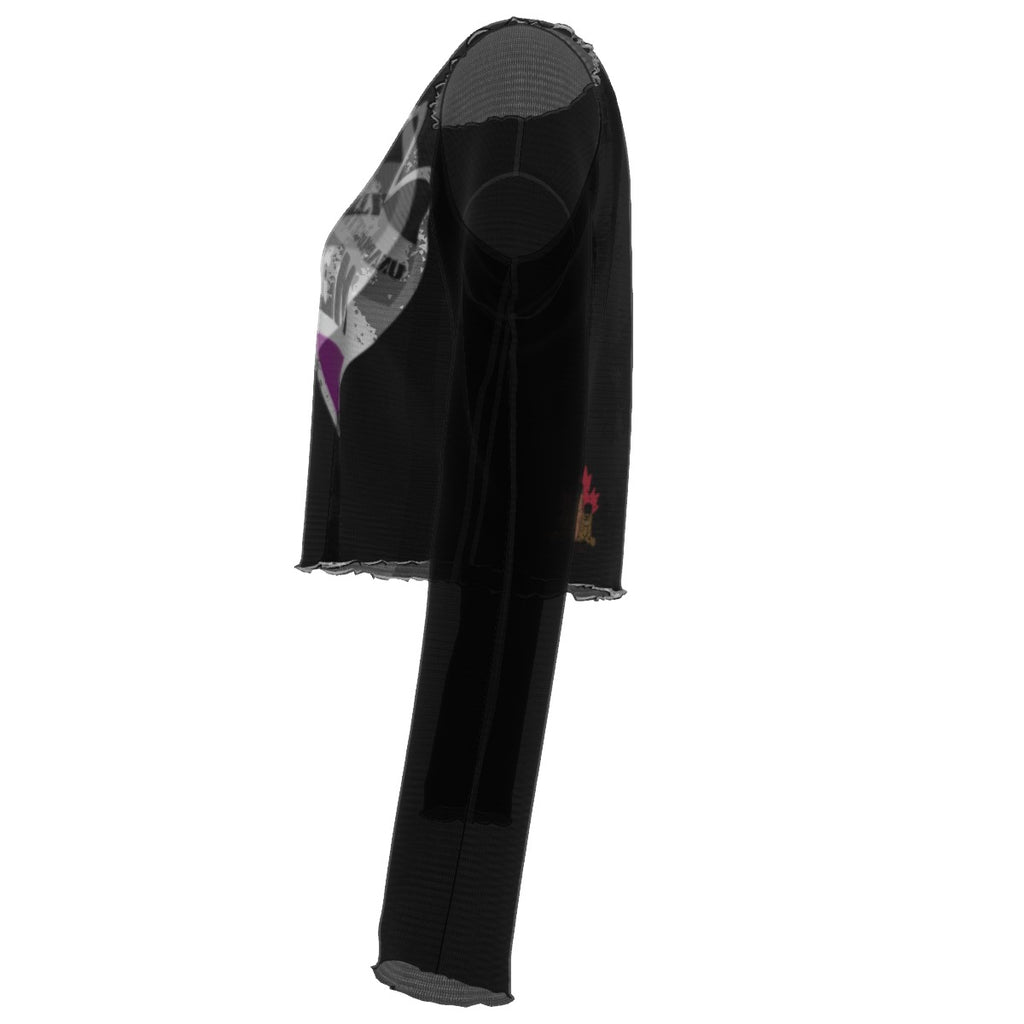 Pride - Asexual - mesh - black