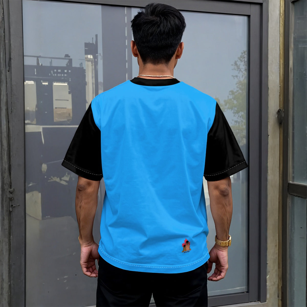 Finna Me - Pan - Unisex drop shoulder tee - blue