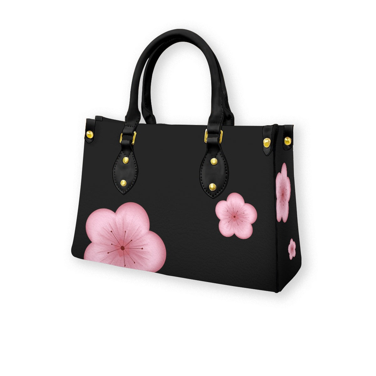 Plum Blossoms - Purse - Black