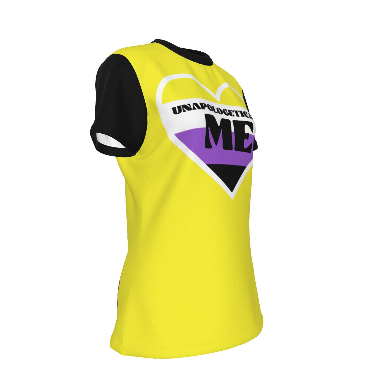 Pride - Non Binary - round neck tee - yellow