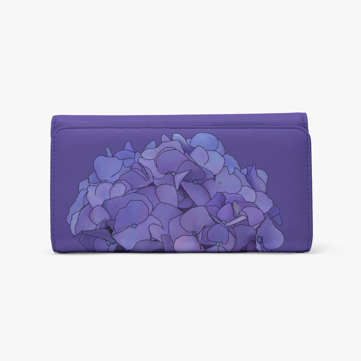 Hydrangea - periwinkle - wallet