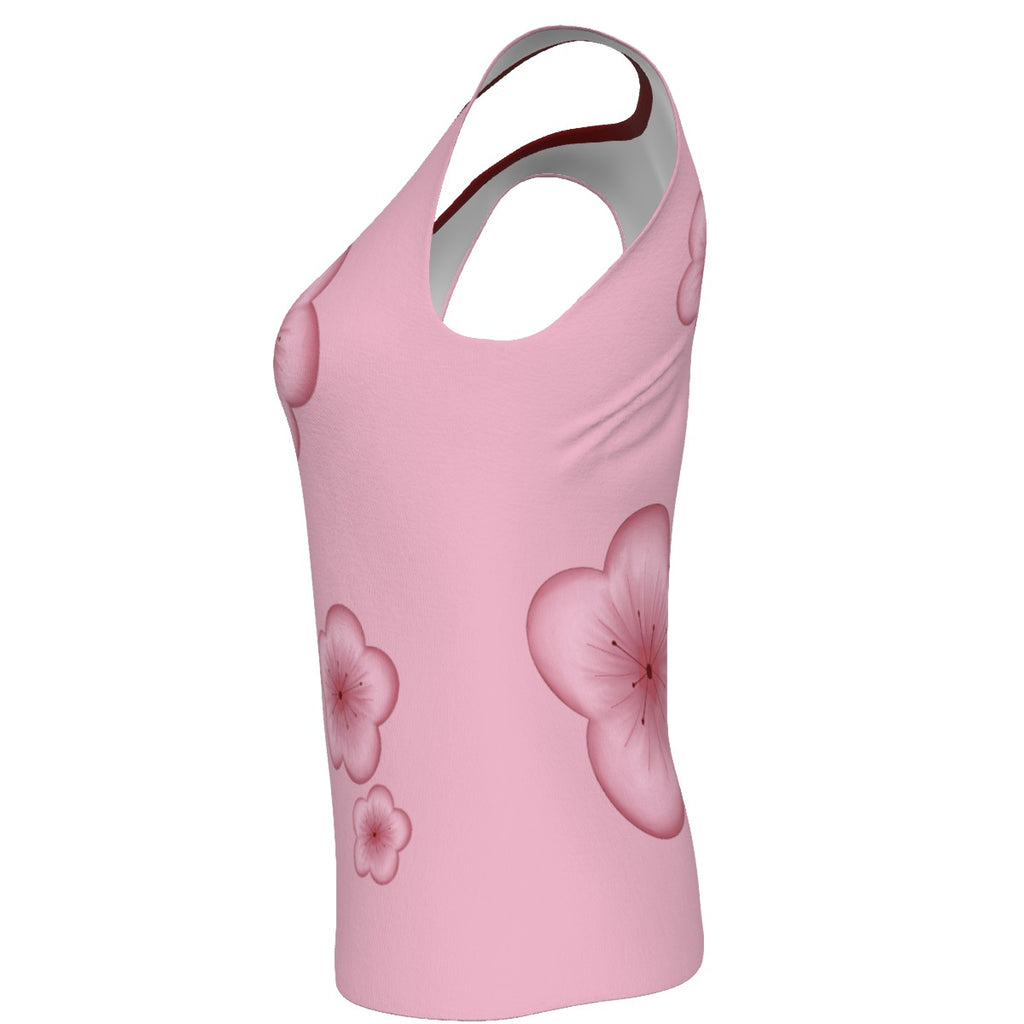 Plum Blossoms - U tank - pink