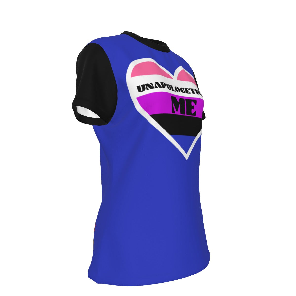 Pride - Gender Fluid - round neck tee - blue