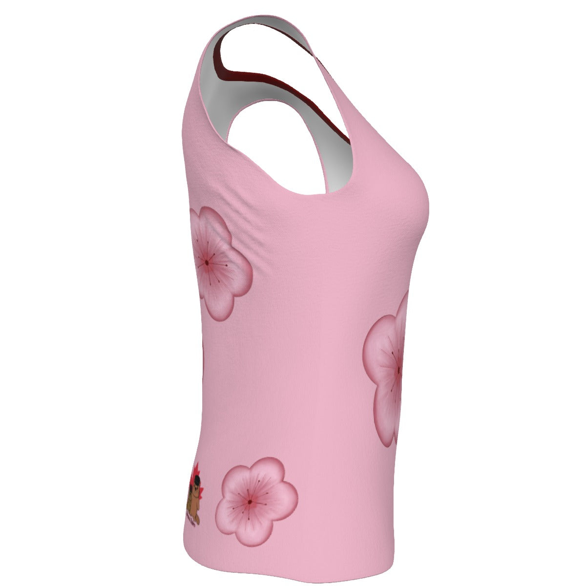 Plum Blossoms - U tank - pink