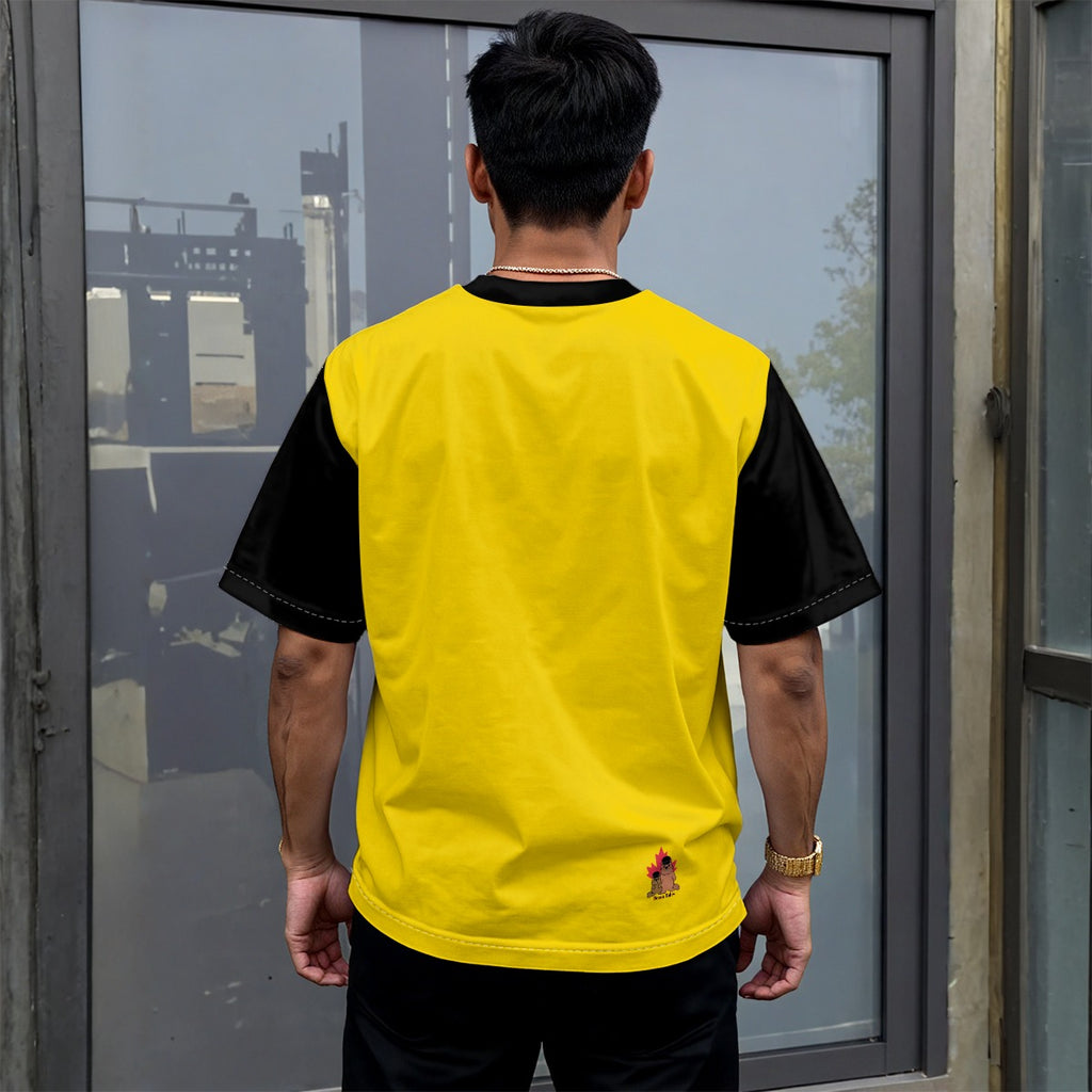 Finna Me - Pan - Unisex drop shoulder tee - yellow