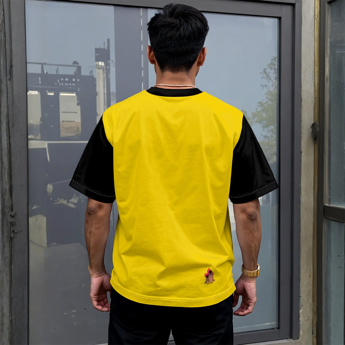Finna Me - Pan - Unisex drop shoulder tee - yellow