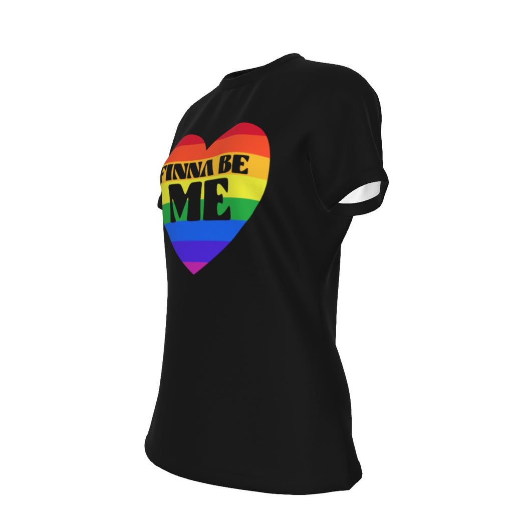 Finna Me - Rainbow - Pride - round neck - black