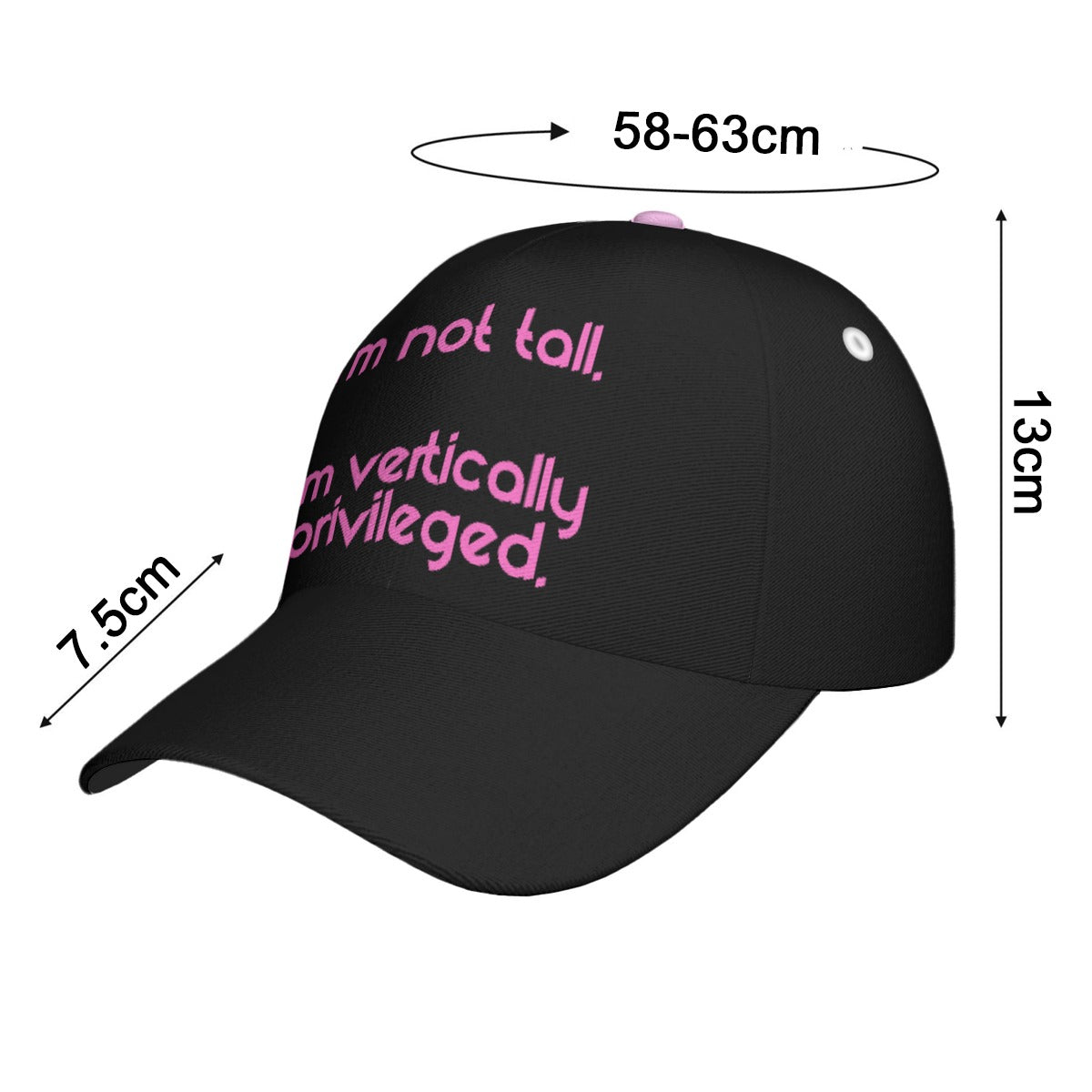 Vertically Privileged - baseball cap - black