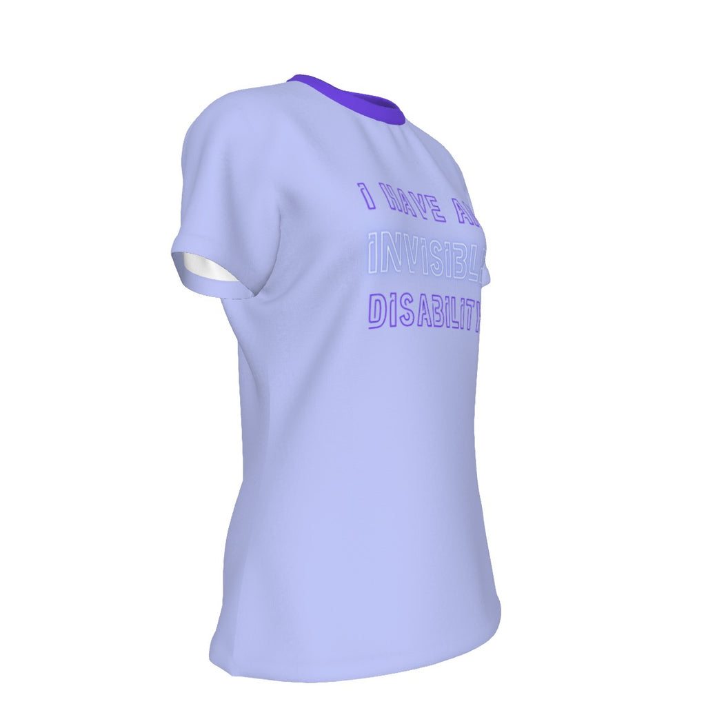 Invisible Disability - round neck - baby periwinkle