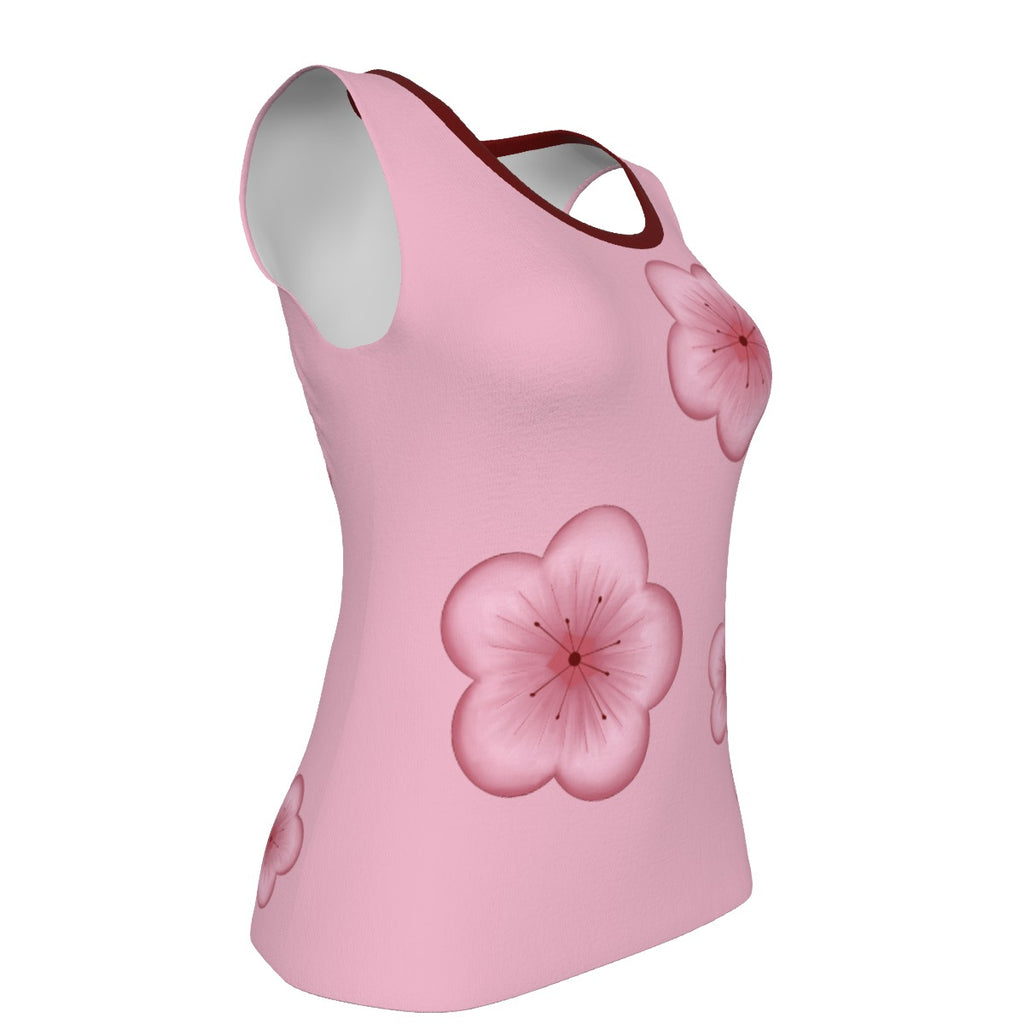 Plum Blossoms - U tank - pink