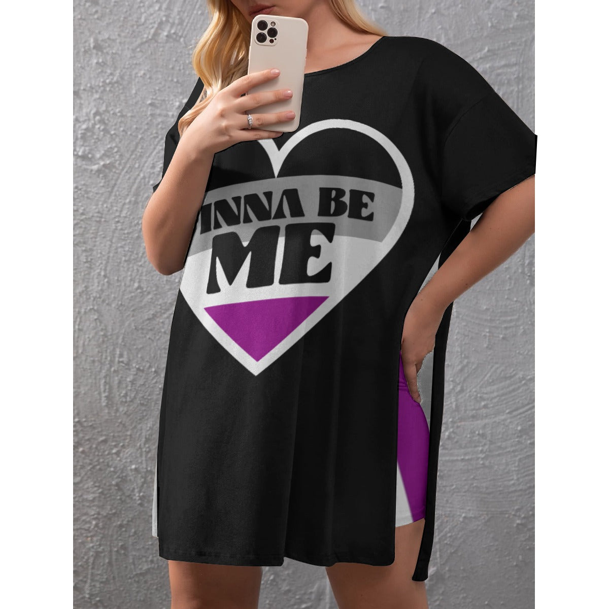 Finna Me - Asexual - shorts set - black