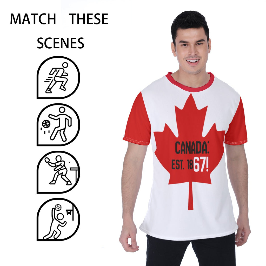 Canada est 1867 - teen/men T shirt