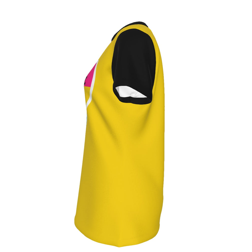 Finna Me - Pan - round neck tee - yellow