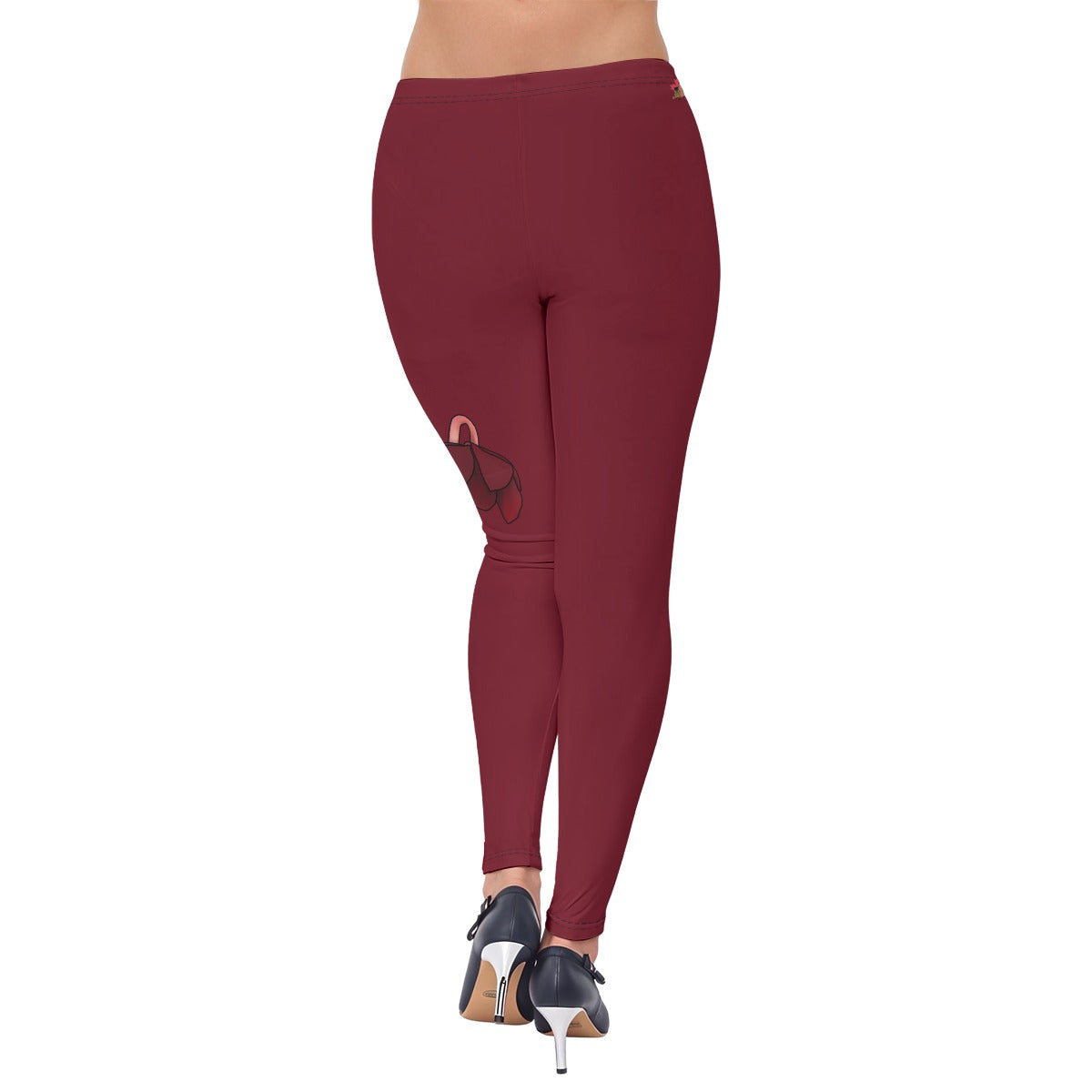 NL Pitcher Plant - Leggings - Maroon