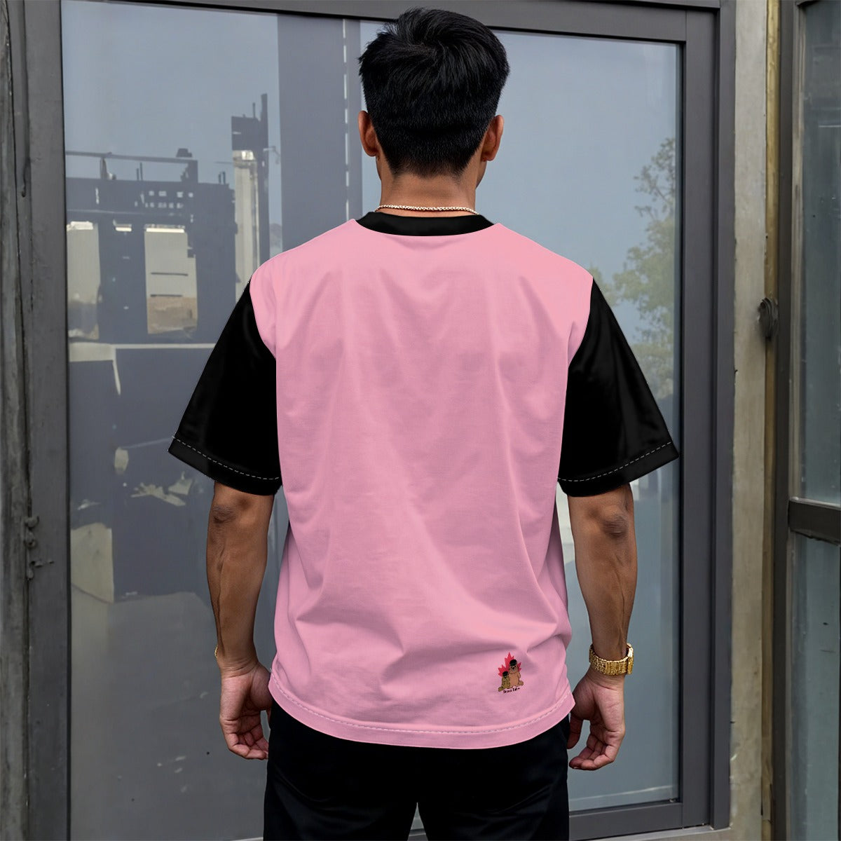 Finna Me - Trans - Unisex drop shoulder tee - pink