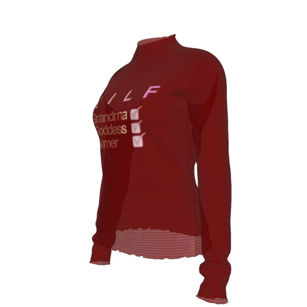 GILF - mesh - maroon