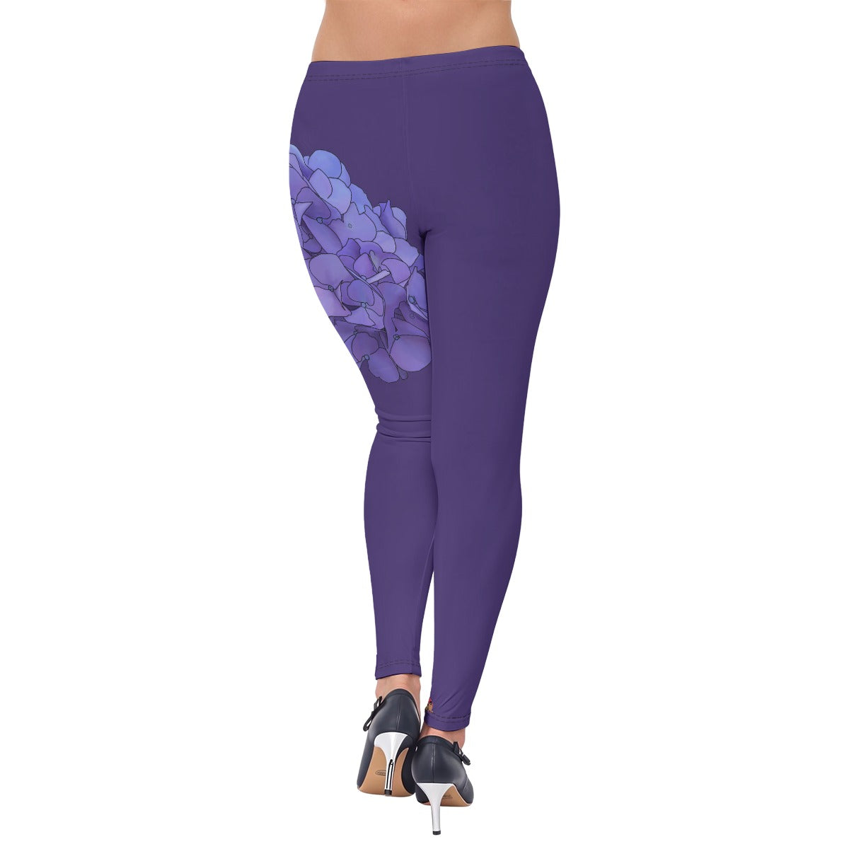 Hydrangea - leggings - dark periwinkle