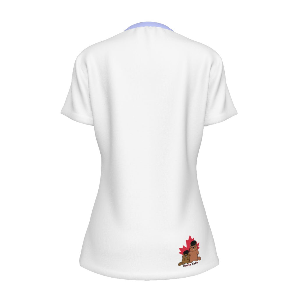 Invisible - white - round neck