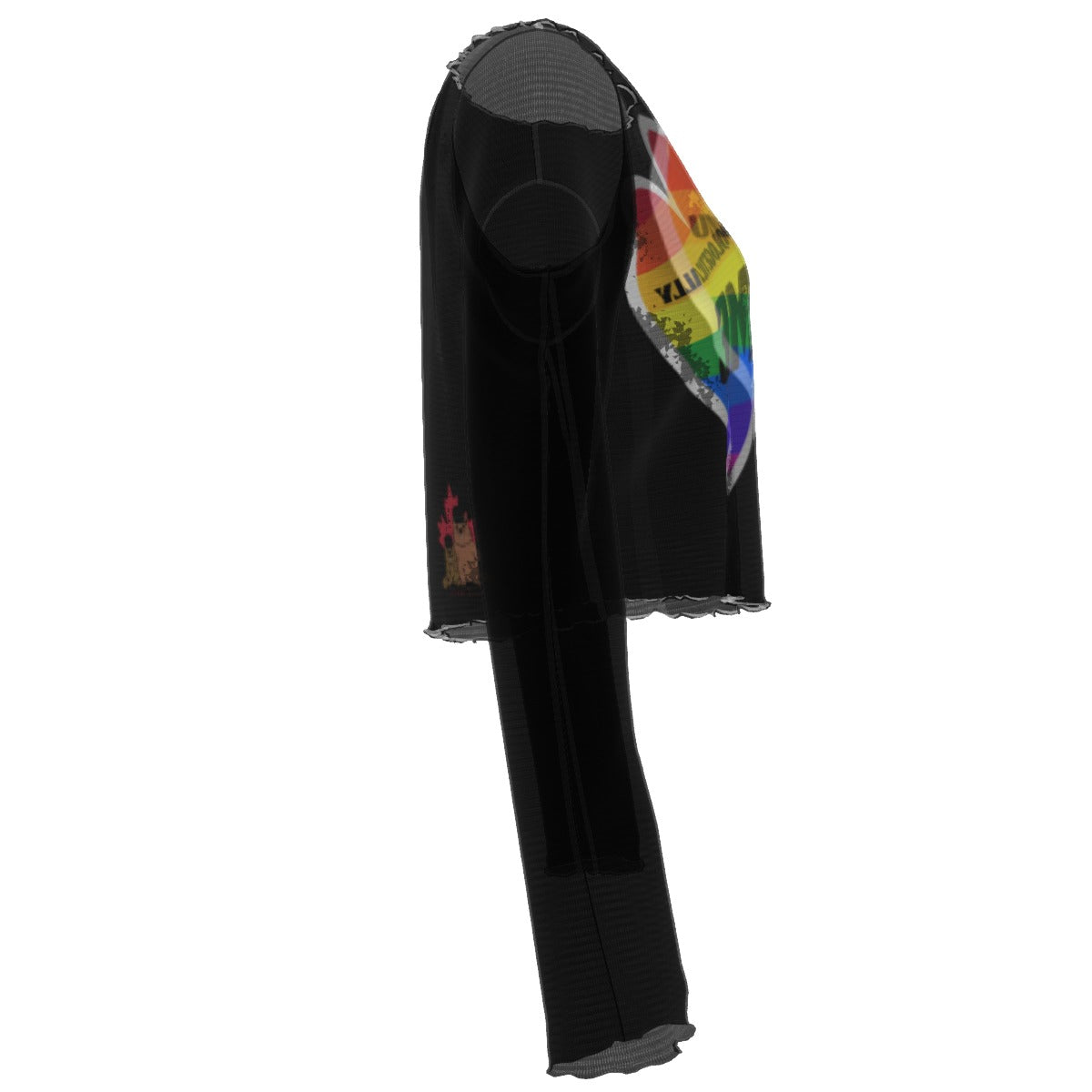 Pride - Rainbow - mesh - black