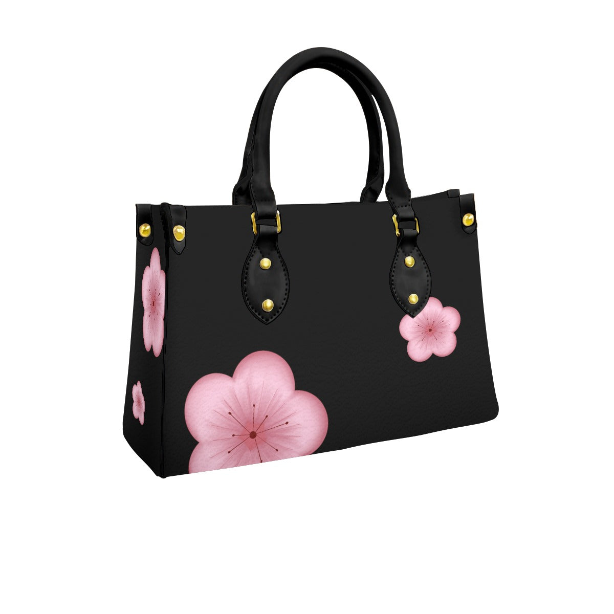 Plum Blossoms - Purse - Black