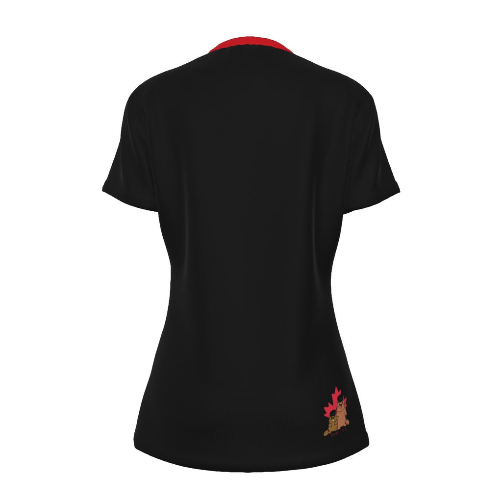 Canada FAFO - scoop neck - black