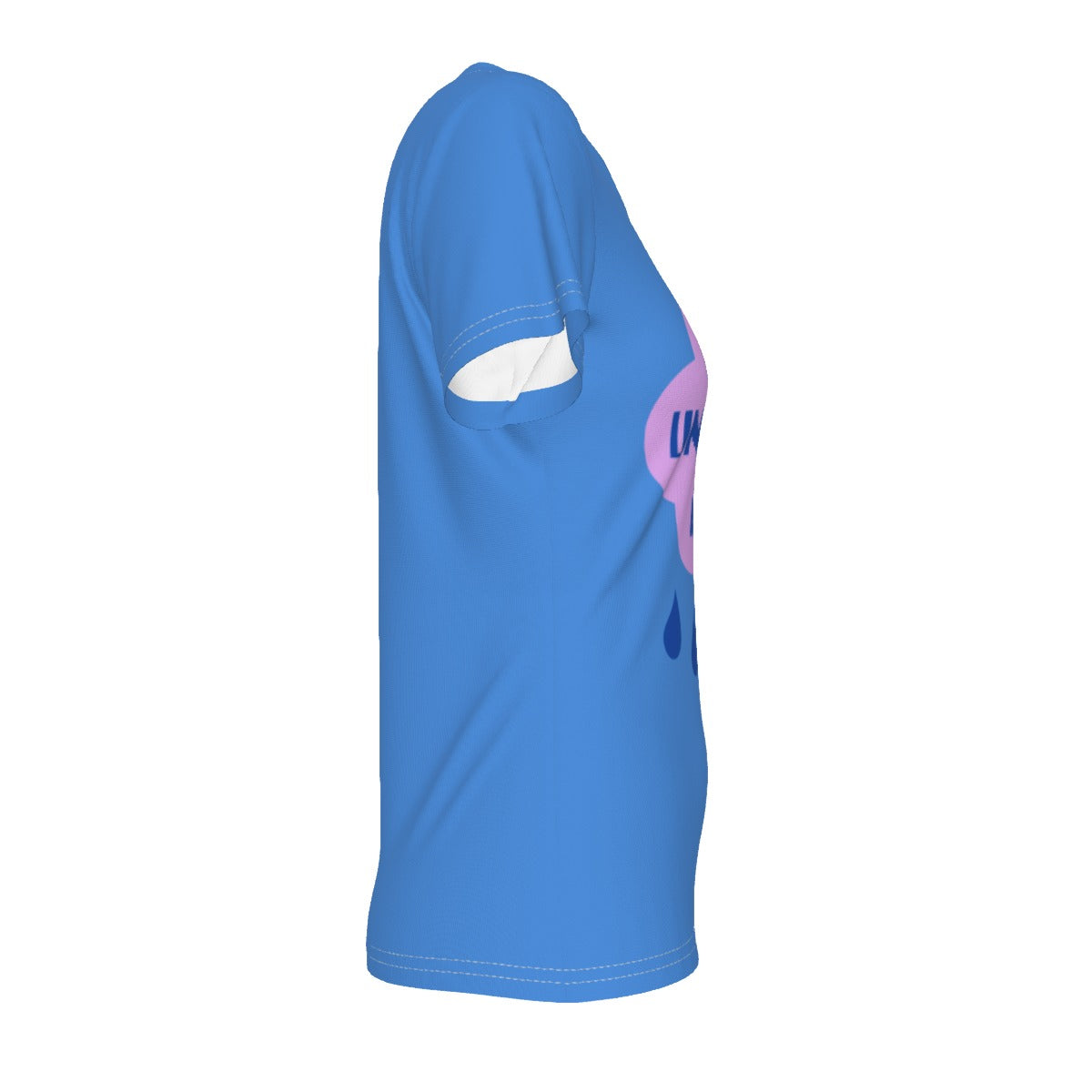 Untethered - light blue - V neck