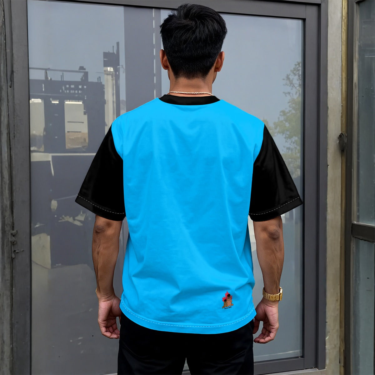 Pride - Pan - Unisex drop shoulder tee - blue