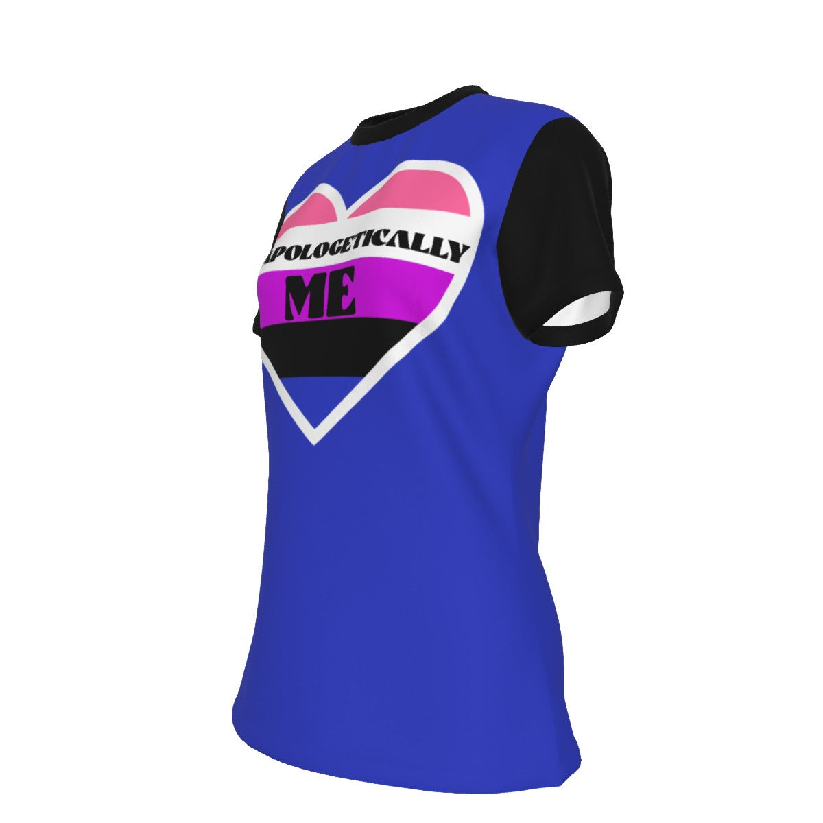 Pride - Gender Fluid - round neck tee - blue