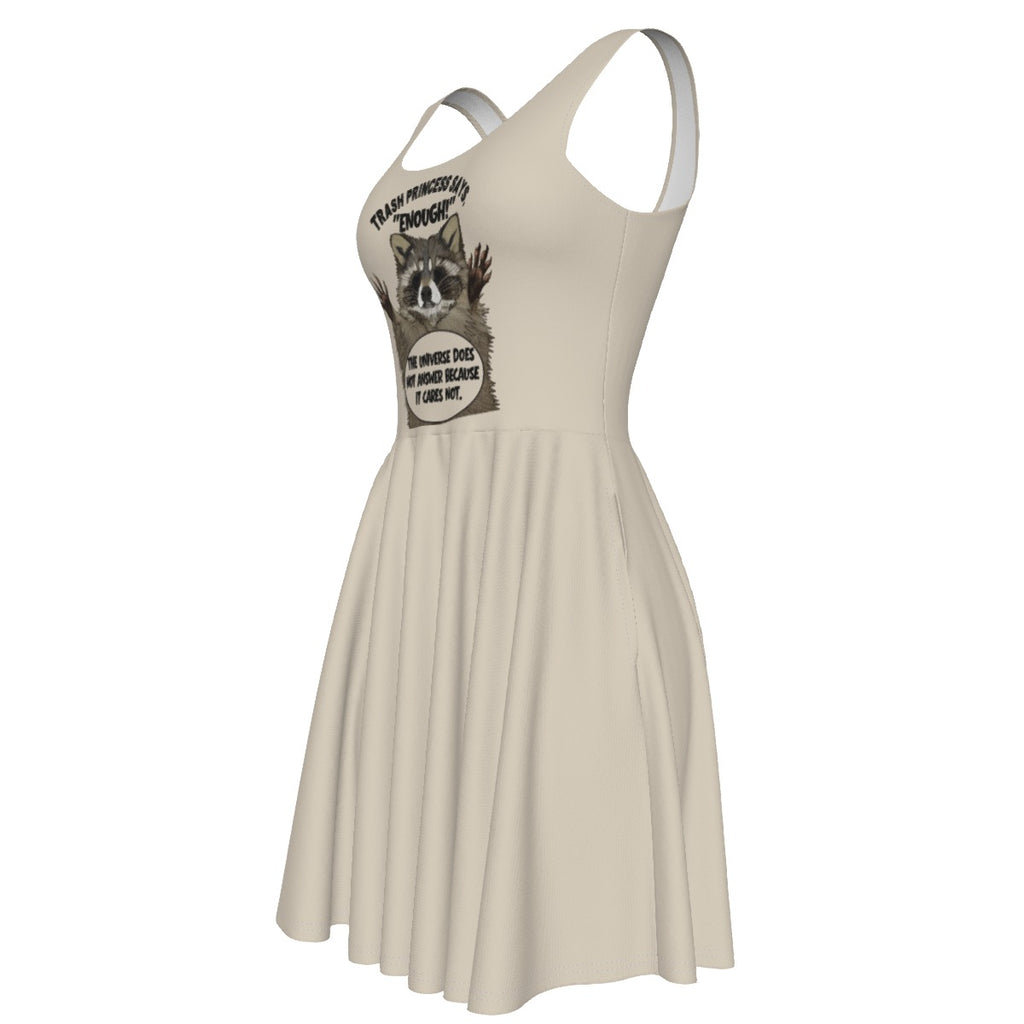 Trash Princess - tank vest dress - tan