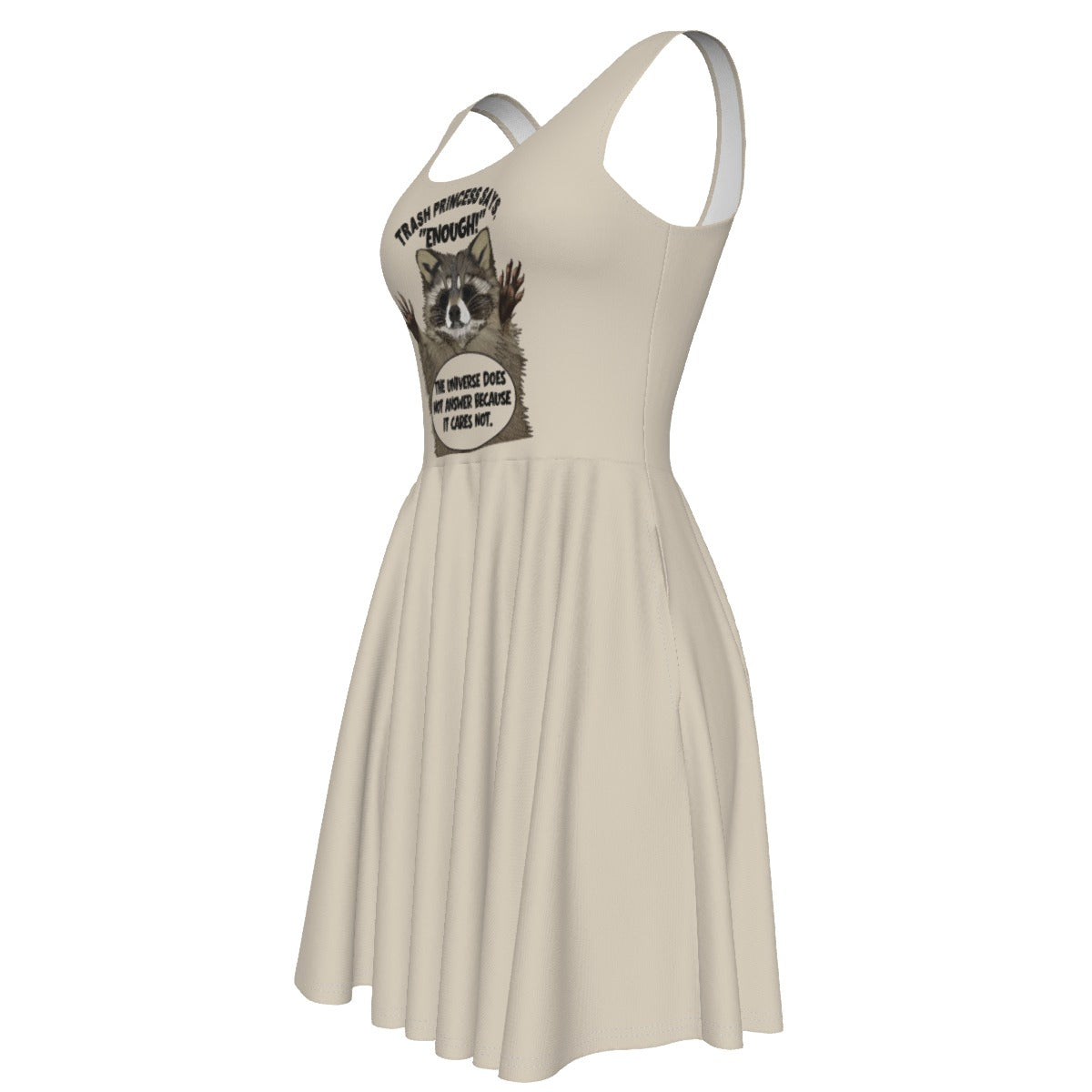 Trash Princess - tank vest dress - tan