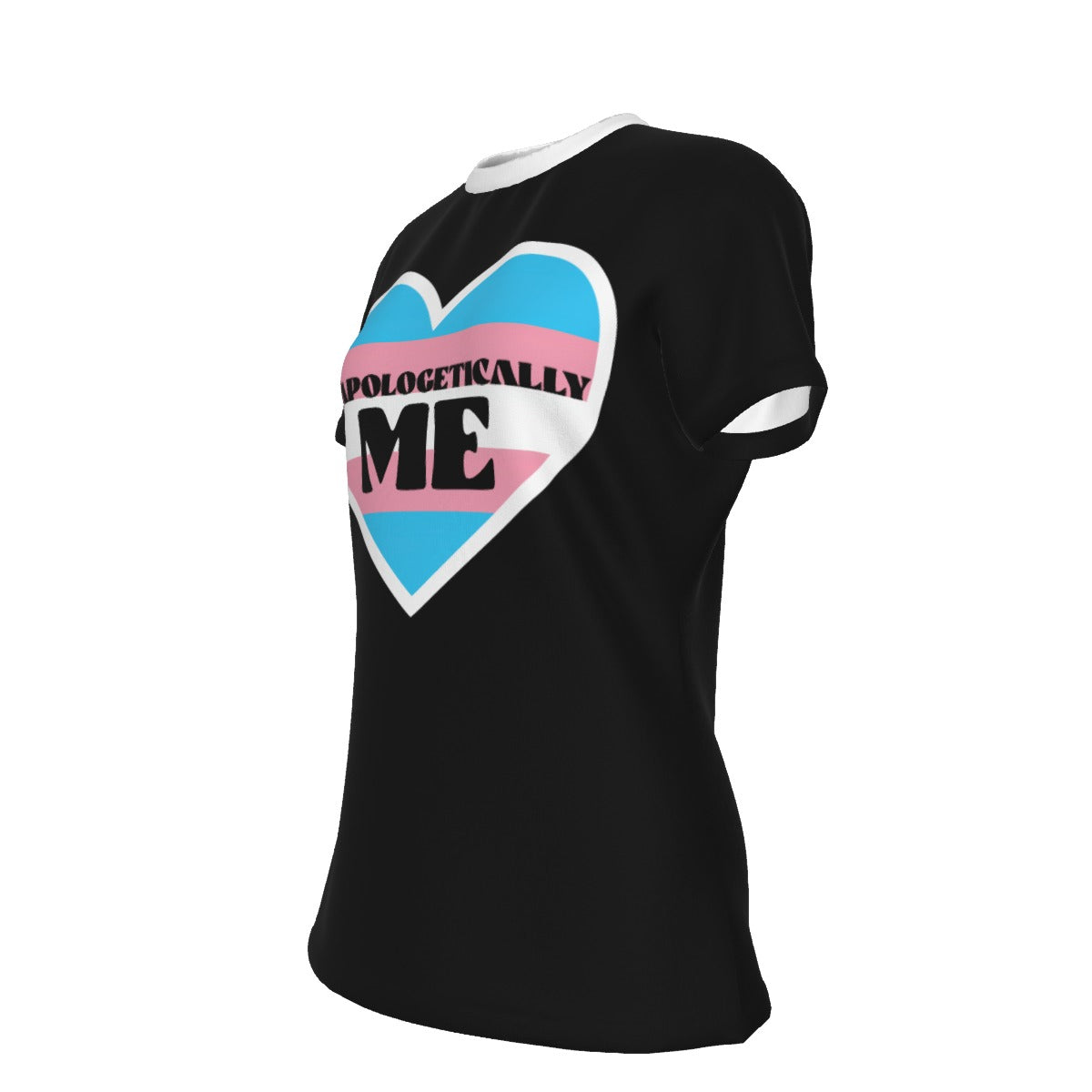 Pride - Trans - round neck tee - black