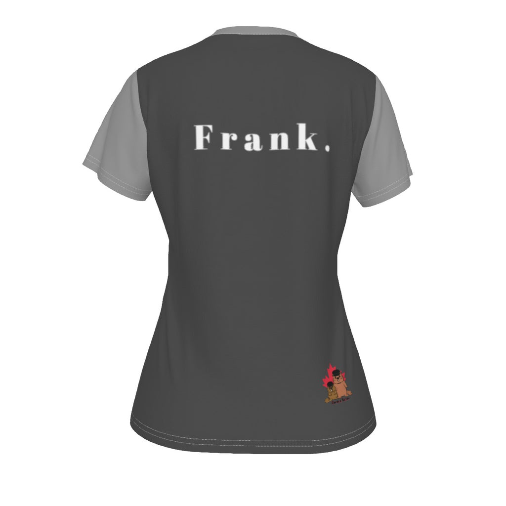 Frank - V neck tee - grey