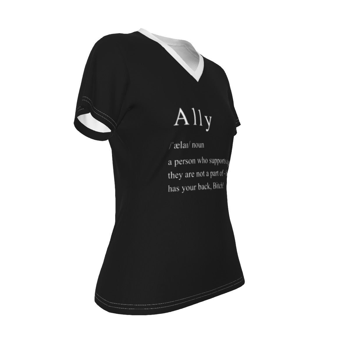 Pride - Ally definition - black with white