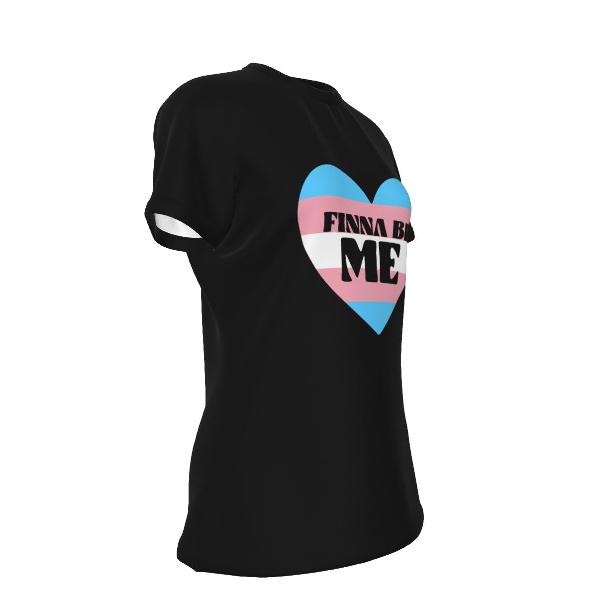 Finna Me - Trans - round neck tee - black