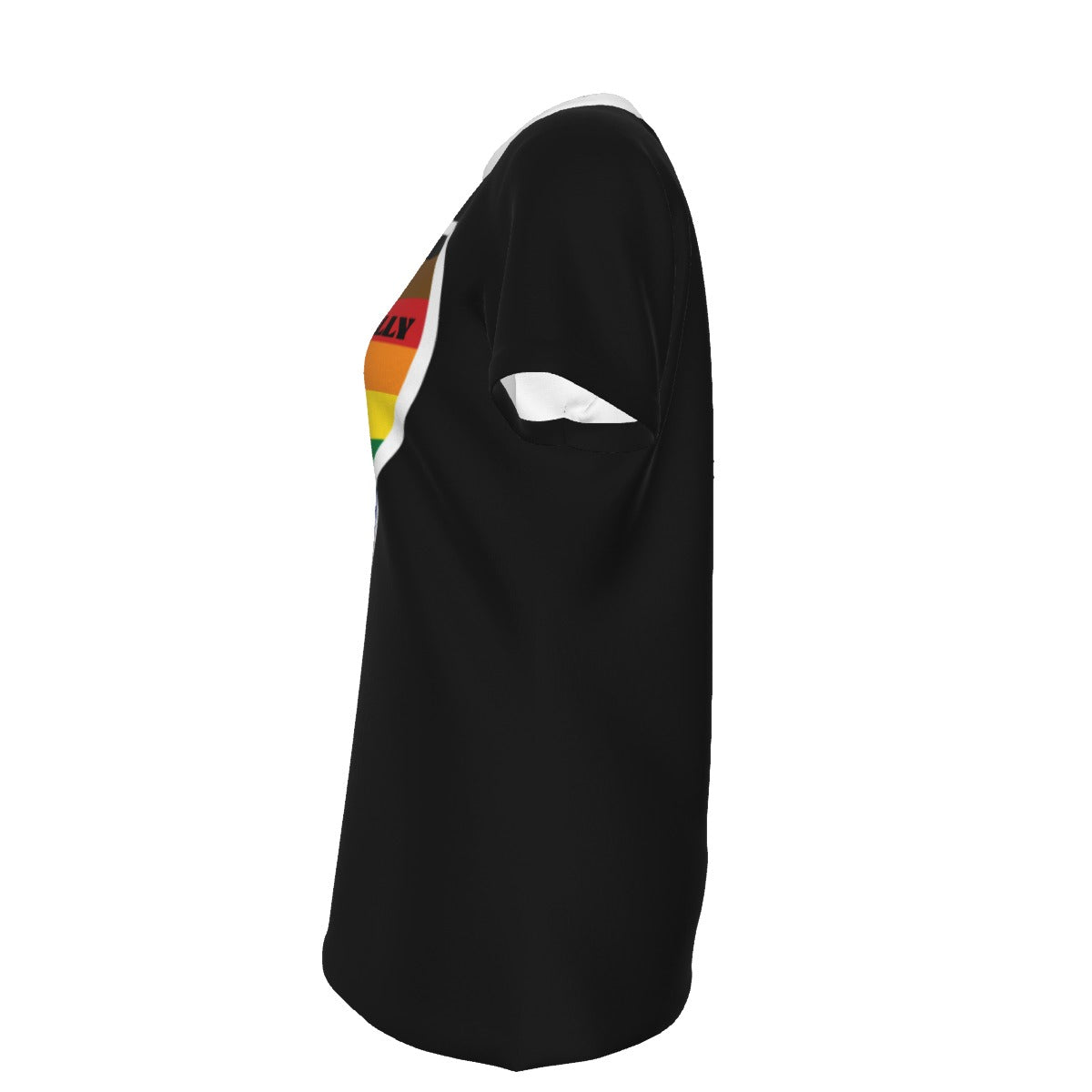 Pride - POC Rainbow - round neck tee - black