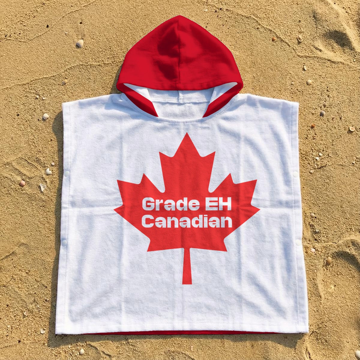 Kid's Hooded Towel Poncho - Grade EH Canadian