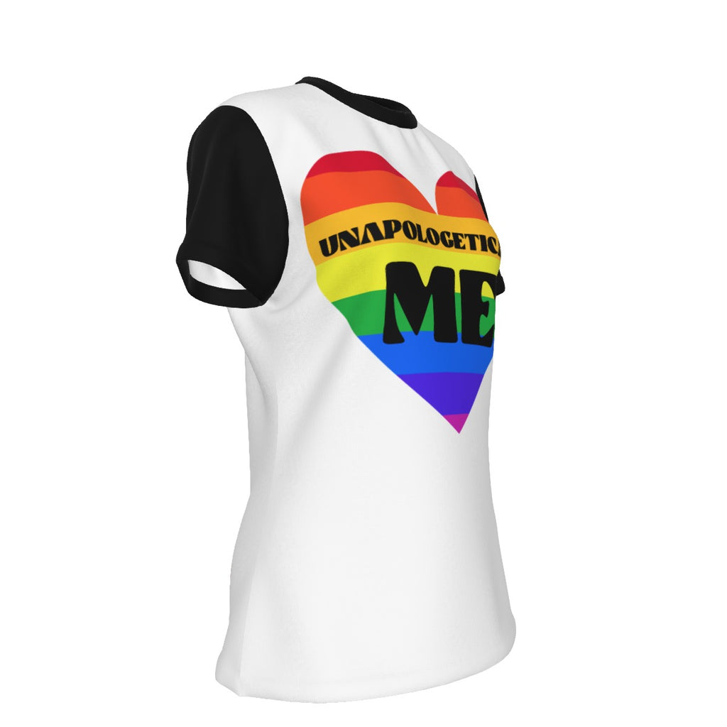 Pride - Rainbow - round neck tee - white